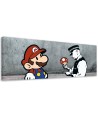 Canvas print - Banksy Mario and the Policeman | FEEBY