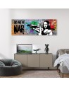 Obraz dekoracyjny na płótnie - Banksy Mona Lisa i Bazooka | Feeby.pl