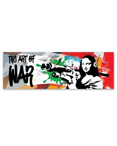 Bild auf Leinwand - Banksy Mona Lisa und die Panzerfaust | Feeby