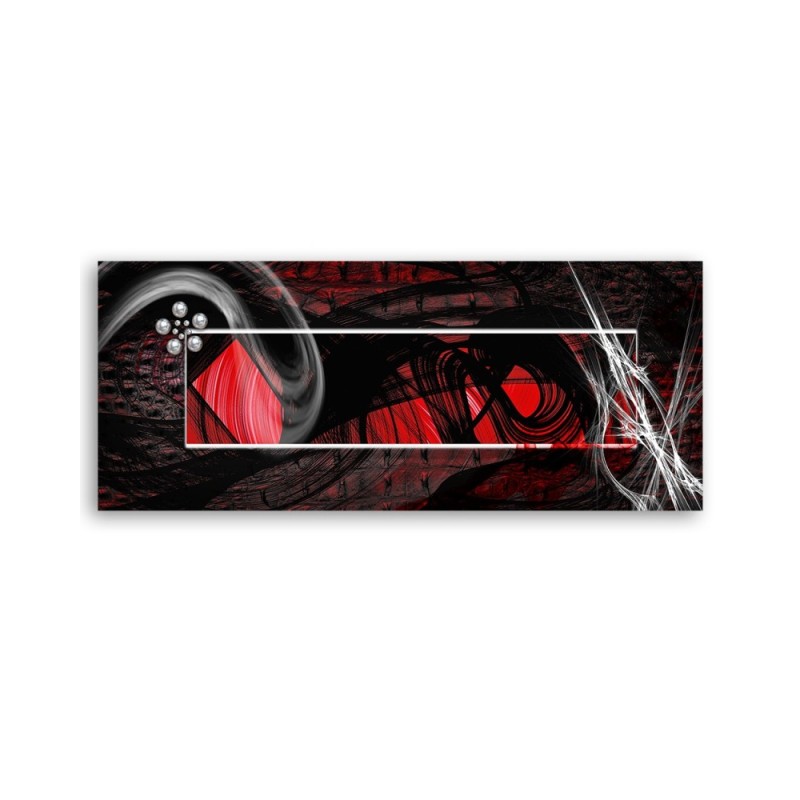 Modernes Wandbild - Das Geheimnis von Rot | Feeby