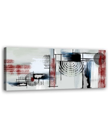 Leinwandbild modern - Abstraktion auf grauem Hintergrund | Feeby