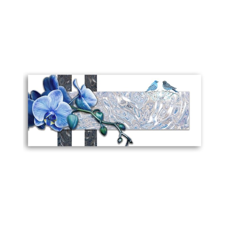 Bild auf Leinwand - Blaue Orchidee | Feeby