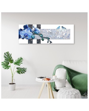 Bild auf Leinwand - Blaue Orchidee | Feeby