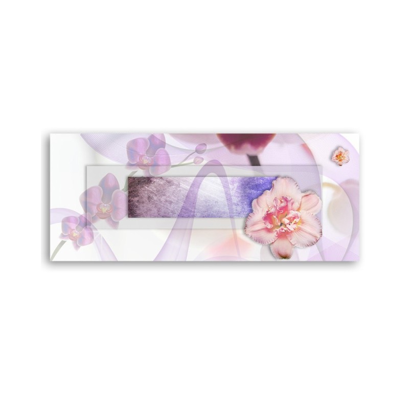 Leinwandbild - Rosa Blume Abstraktion | Feeby