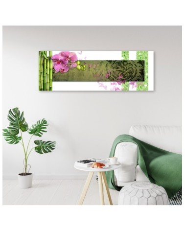 Modernes Wandbild - Orchidee und Bambus | Feeby
