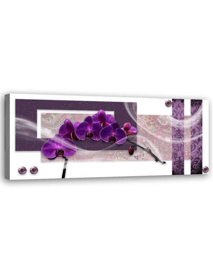 Nowoczesny obraz - Purpurowy storczyk | Feeby.pl