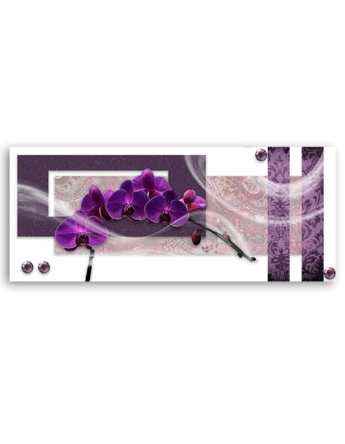 Nowoczesny obraz - Purpurowy storczyk | Feeby.pl