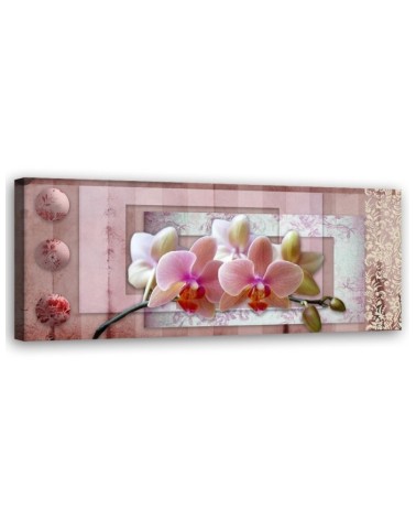 Leinwandbild - Rosa Orchidee | Feeby