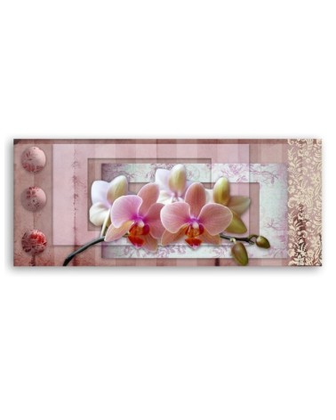 Leinwandbild - Rosa Orchidee | Feeby