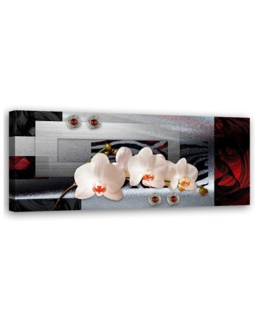 Modernes Wandbild - Weiße Orchideen | Feeby