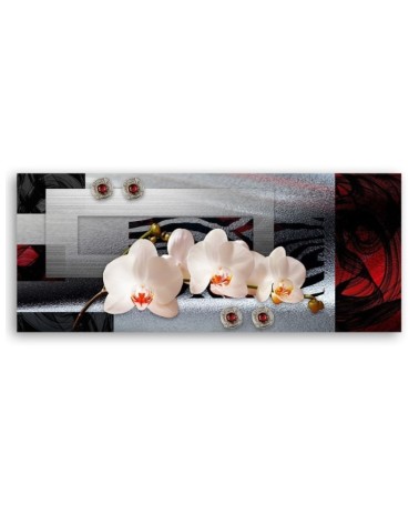 Modernes Wandbild - Weiße Orchideen | Feeby