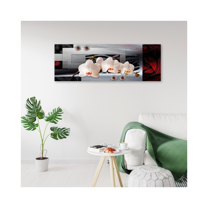 Modernes Wandbild - Weiße Orchideen | Feeby