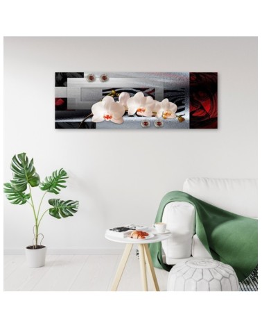 Modernes Wandbild - Weiße Orchideen | Feeby