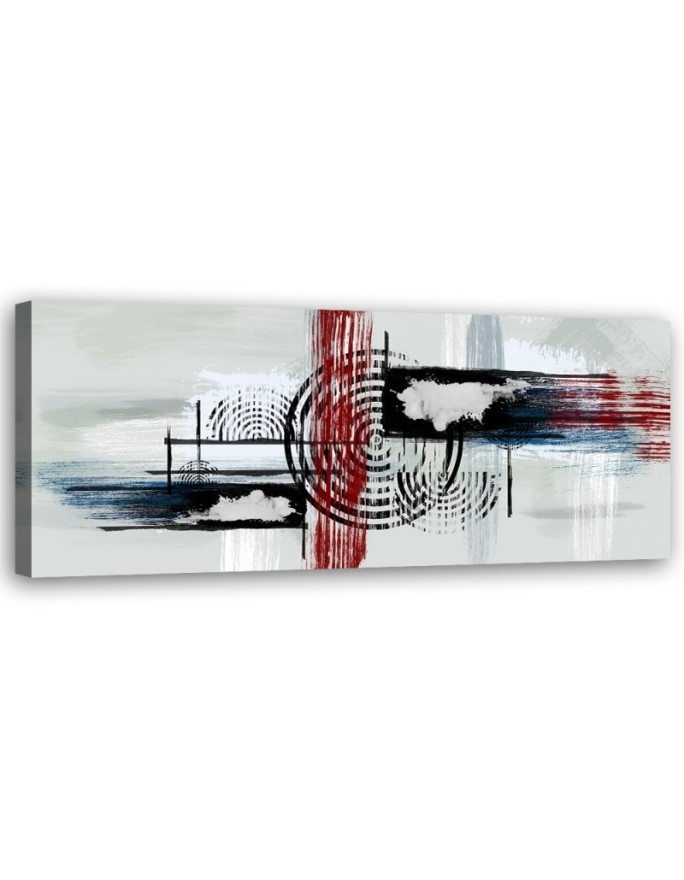 Canvas print for the bedroom - Abstract on grey background | FEEBY