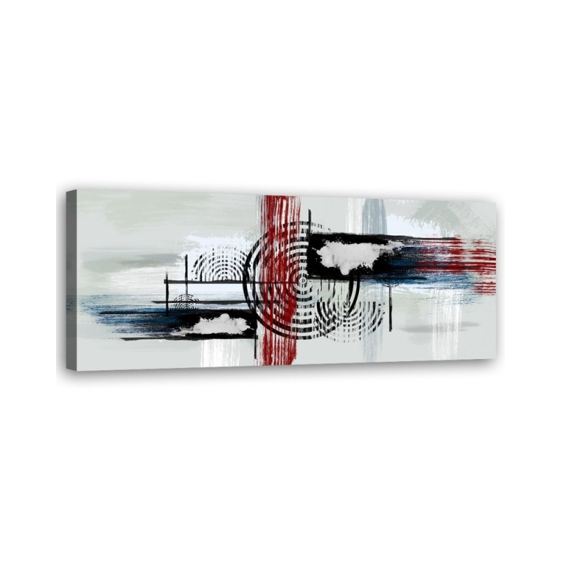 Leinwandbild - Abstrakt auf grauem Hintergrund | Feeby