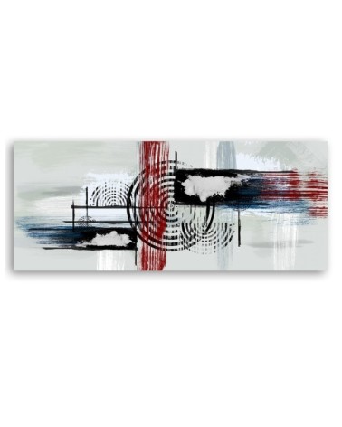 Leinwandbild - Abstrakt auf grauem Hintergrund | Feeby