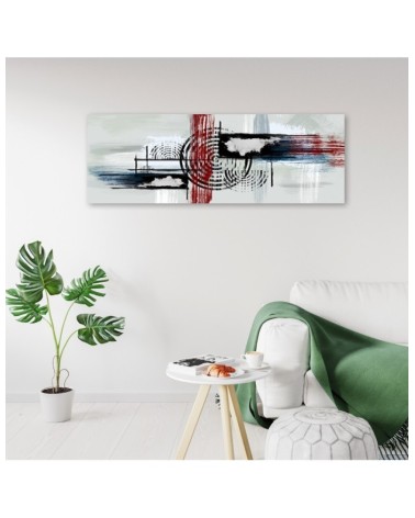 Leinwandbild - Abstrakt auf grauem Hintergrund | Feeby