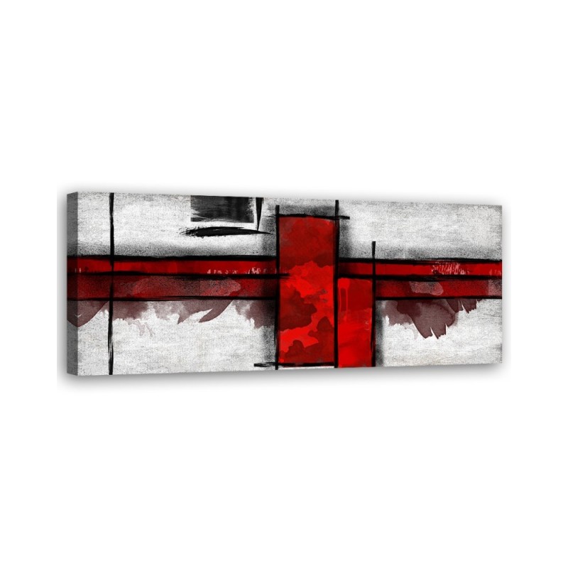 Bild auf Leinwand - Rote Rechtecke | Feeby