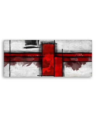 Bild auf Leinwand - Rote Rechtecke | Feeby