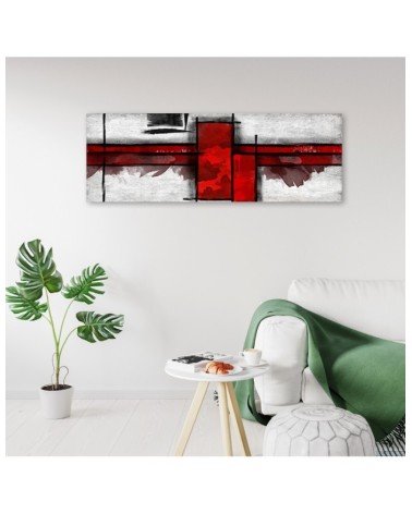 Bild auf Leinwand - Rote Rechtecke | Feeby