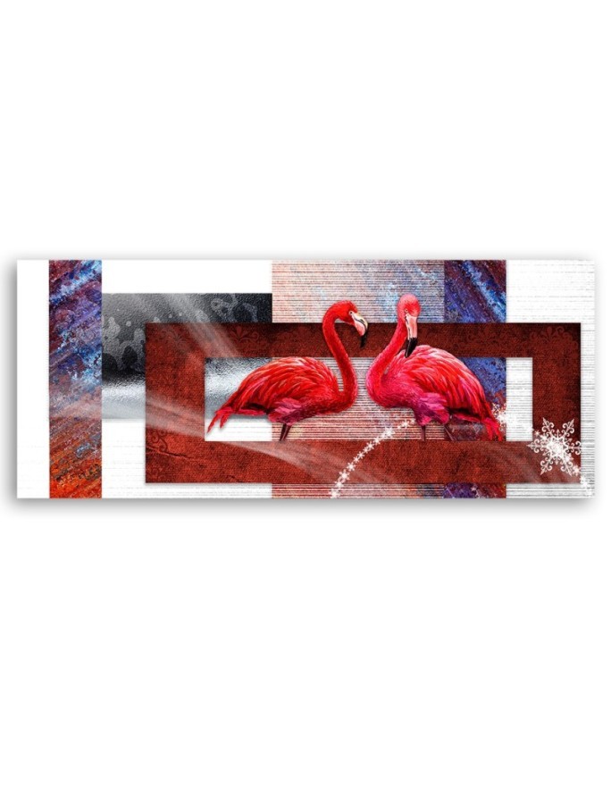 Obraz na ścianę - Dwa czerwone flamingi | Feeby.pl