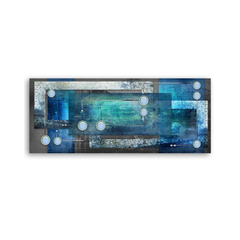 Modernes Wandbild - Blaue Abstraktion | Feeby