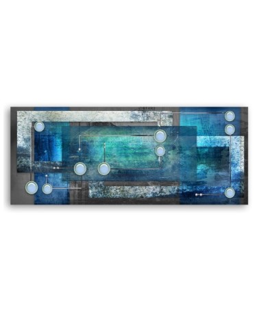 Modernes Wandbild - Blaue Abstraktion | Feeby