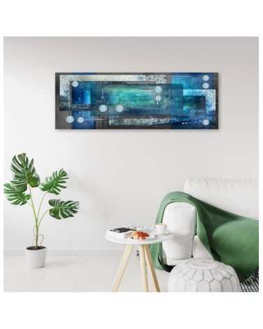 Modernes Wandbild - Blaue Abstraktion | Feeby