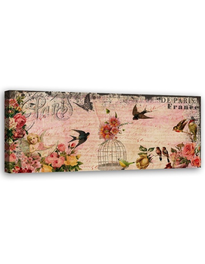 Leinwandbild - Karte aus Paris | Feeby