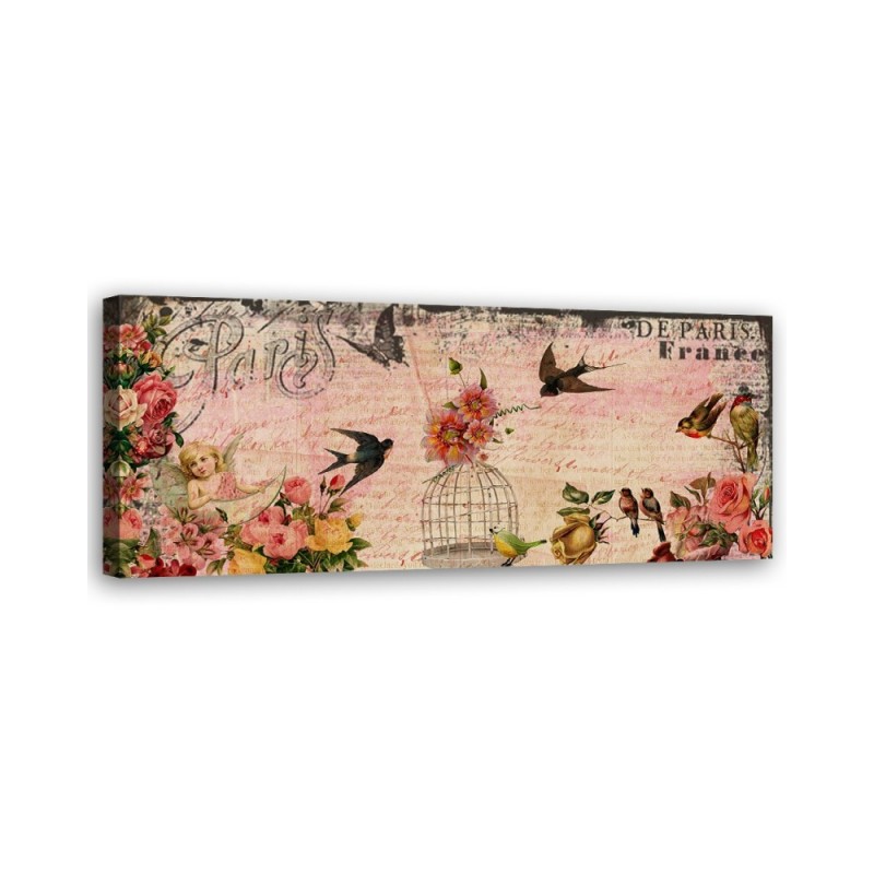 Leinwandbild - Karte aus Paris | Feeby