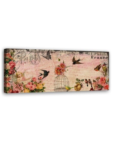 Leinwandbild - Karte aus Paris | Feeby