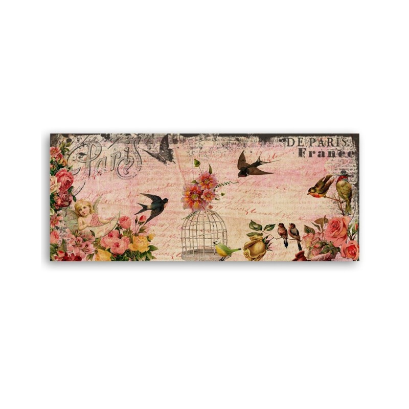 Leinwandbild - Karte aus Paris | Feeby