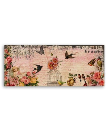 Leinwandbild - Karte aus Paris | Feeby