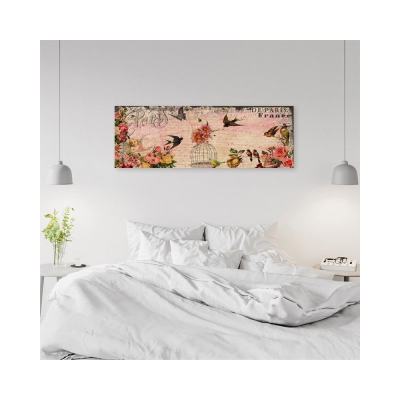 Leinwandbild - Karte aus Paris | Feeby