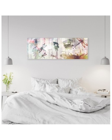 Leinwandbild - Frau und Schmetterlinge | Feeby