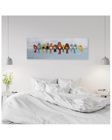 Bild auf Leinwand - Bunte Vögel | Feeby