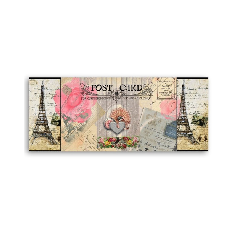 Leinwandbild - Postkarte aus Frankreich | Feeby