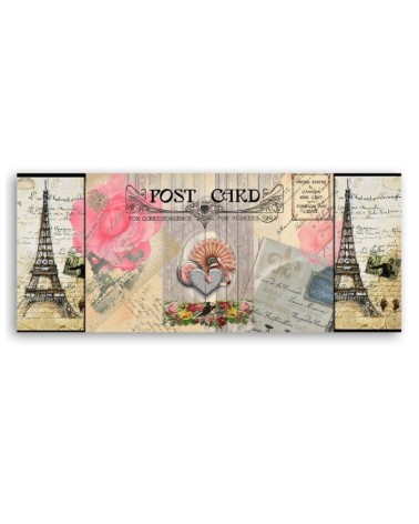 Leinwandbild - Postkarte aus Frankreich | Feeby