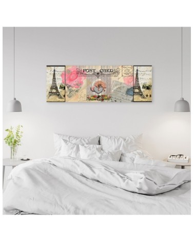 Leinwandbild - Postkarte aus Frankreich | Feeby