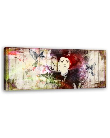 Modernes Wandbild - Abstraktes Gesicht einer Frau | Feeby