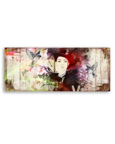 Modernes Wandbild - Abstraktes Gesicht einer Frau | Feeby