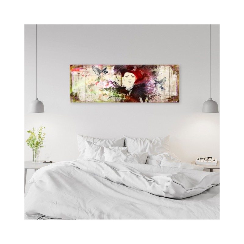 Modernes Wandbild - Abstraktes Gesicht einer Frau | Feeby