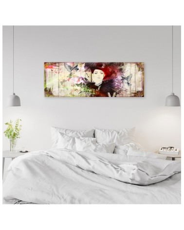 Modernes Wandbild - Abstraktes Gesicht einer Frau | Feeby