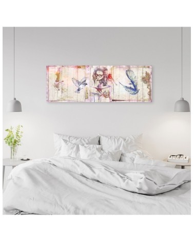 Modernes Wandbild - Mädchen mit Buch | Feeby