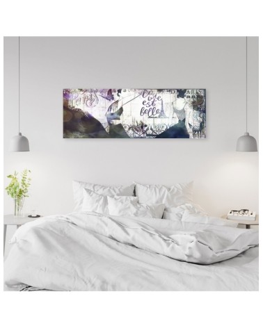 Leinwanddruck - Collage Frankreich Frau | Feeby