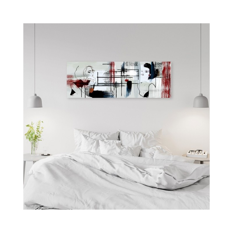 Bild auf Leinwand - Zwei Frauen abstrakt | Feeby