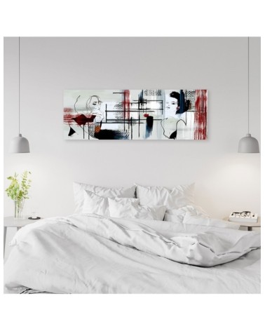 Bild auf Leinwand - Zwei Frauen abstrakt | Feeby