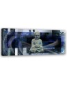 Obraz na ścianę do salonu - Budda na niebieskim tle | Feeby.pl