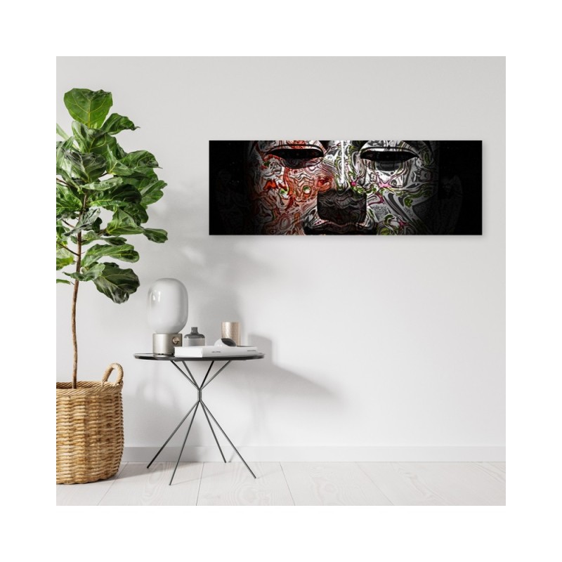 Leinwandbild - Feng Shui Buddha-Gesicht | Feeby