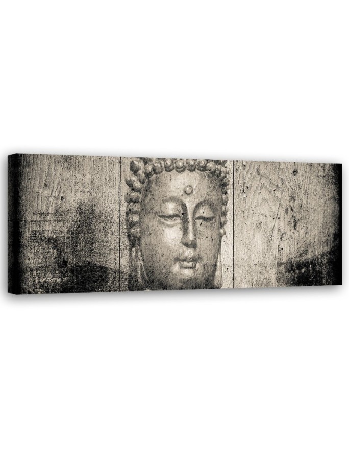 Modernes Wandbild - Buddha-Gesicht vintage | Feeby